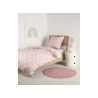 Draps et taies d'oreiller Amore en coton 100%, couleur rose - améliorez votre décor de chambre avec cet ensemble confortable et 